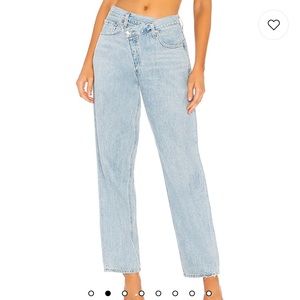 Agolde Light Blue Straight Leg Jeans